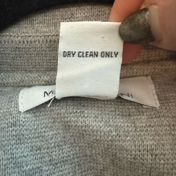 MAGASCHONI Open Front Cotton Wool Blend Cardigan Gray Knit Size Small - Picture 5 of 5